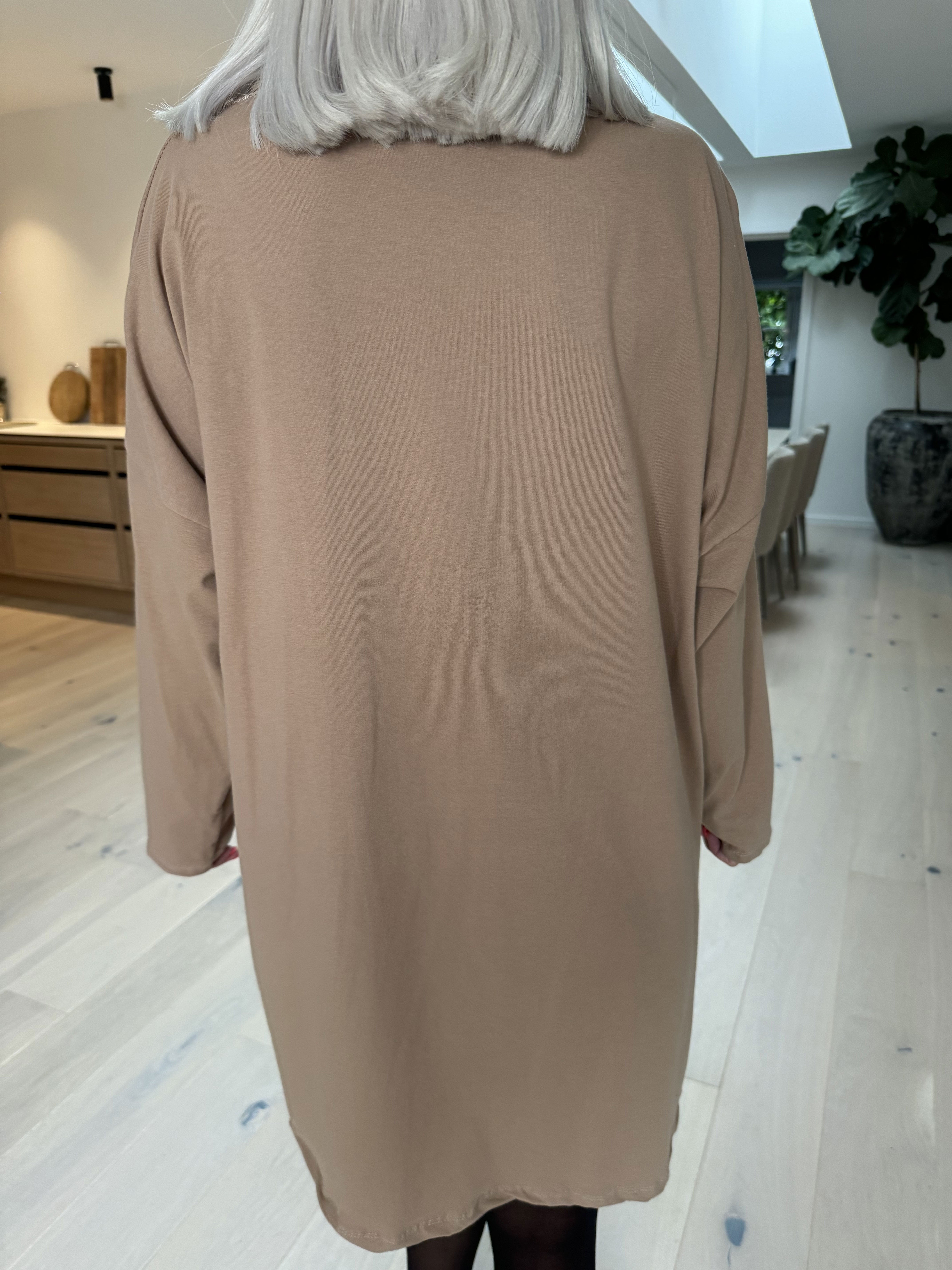 Jasmine - Tunika i mjuk bomull med paljetter